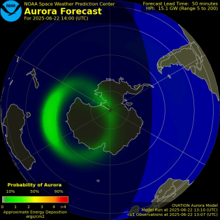 Current Southern hemispheric power input map