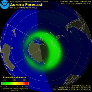 Current Southern hemispheric power input map