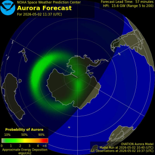 Current Southern hemispheric power input map