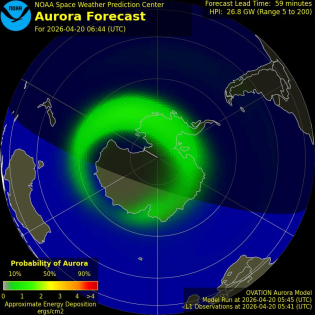 Current Southern hemispheric power input map