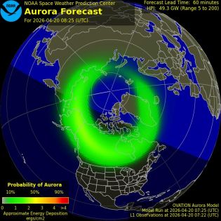 Current Northern hemispheric power input map